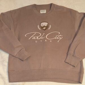 Abercrombie & Fitch Brown Park City Utah Sweatshirt